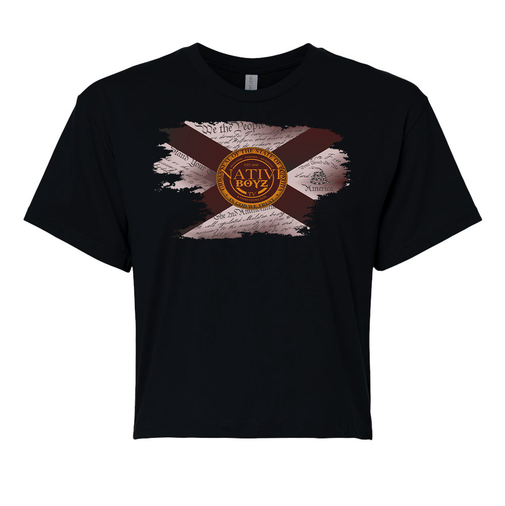 Women's Crop Top Distressed