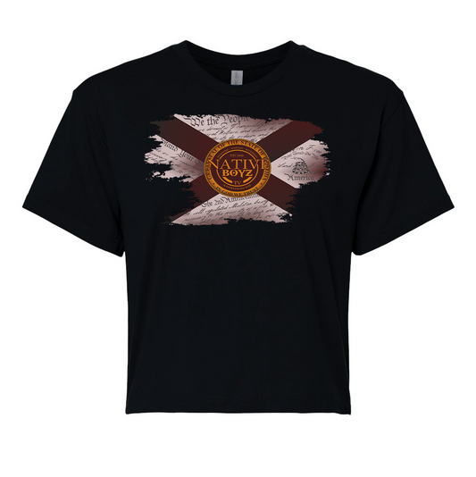 Women's Crop Top Distressed