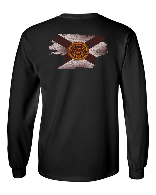 Long Sleeve Distressed Cotton