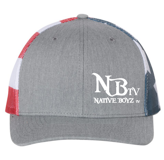 Native Boyz Tv - Grey American Flag Hat