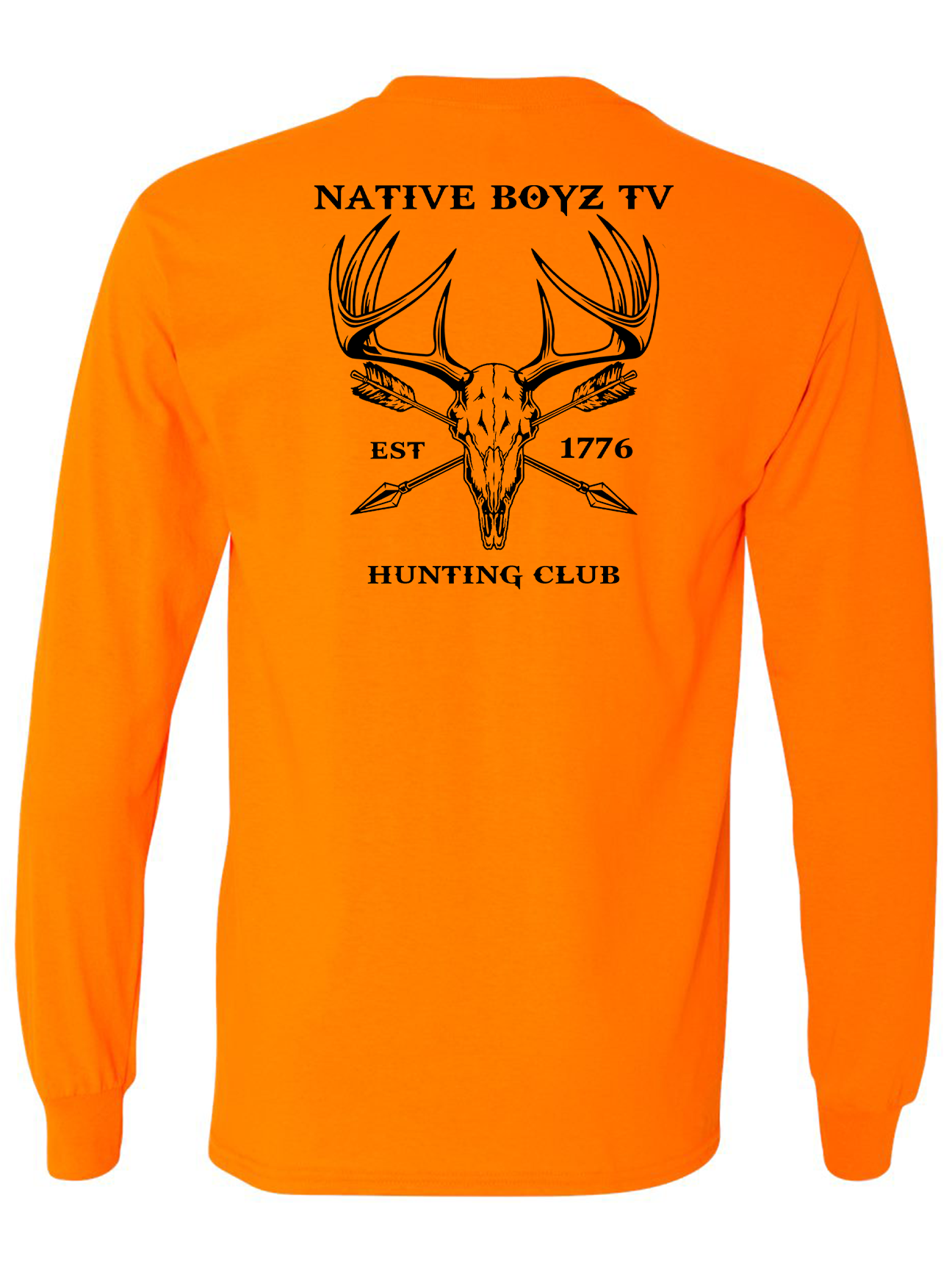 Long Sleeve Safety Orange Team Rider