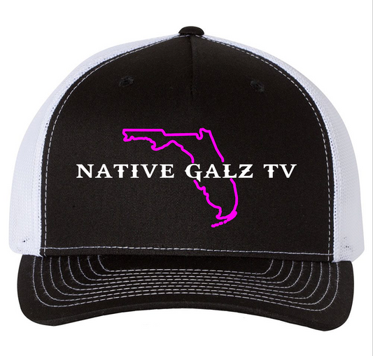 Native Galz Tv - Black and White Hat