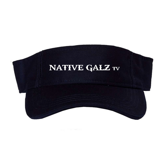 Native Galz Tv Black Visor