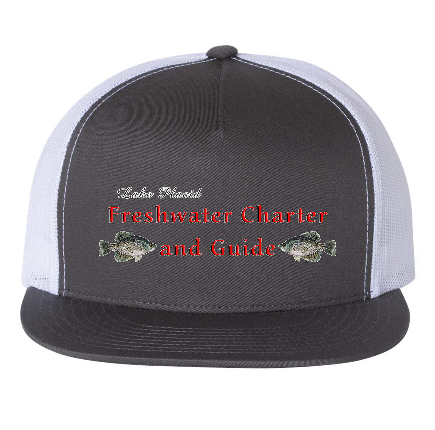 Lake Placid Charcoal and White Hat
