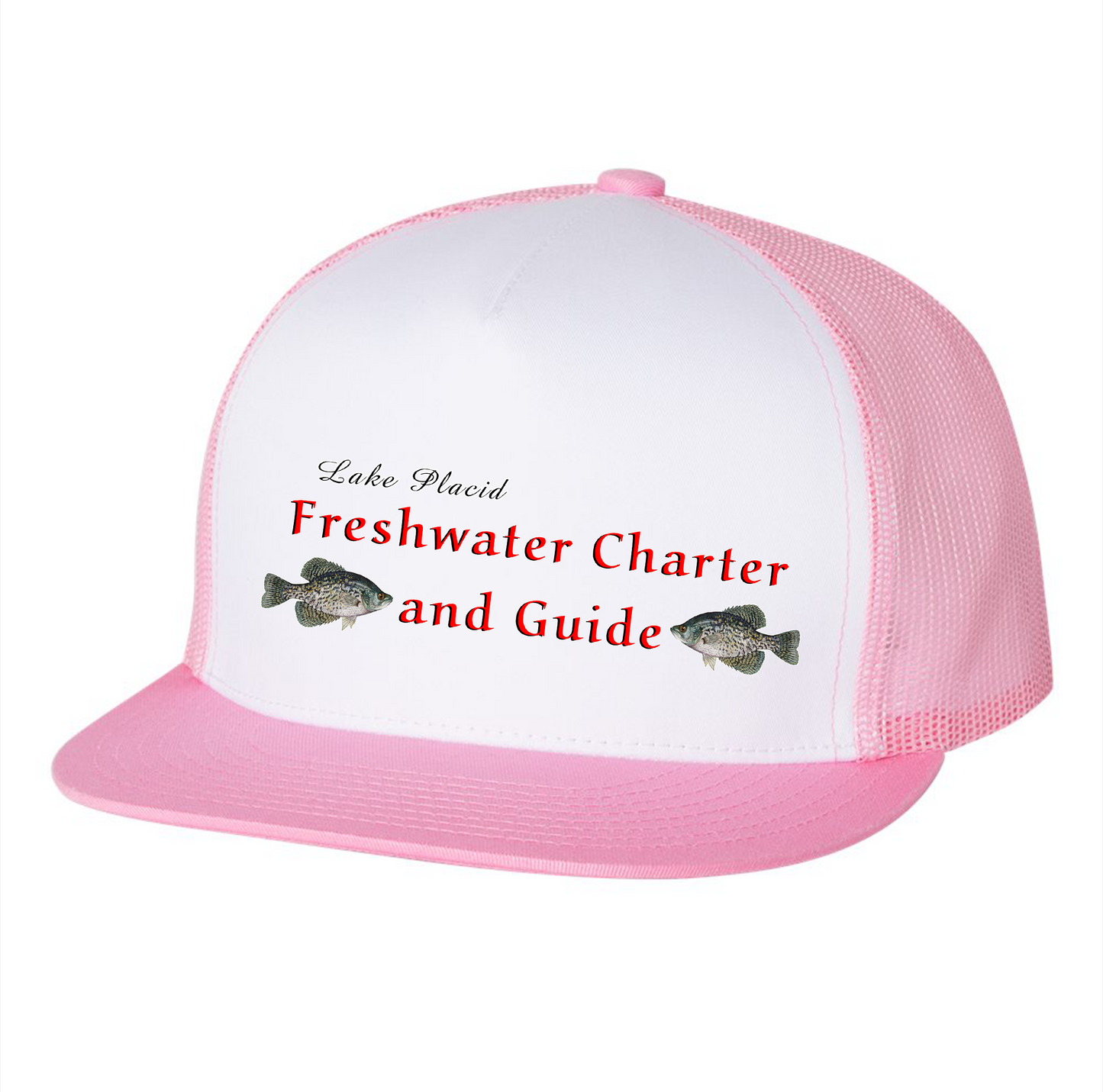 Lake Placid White and Pink Hat