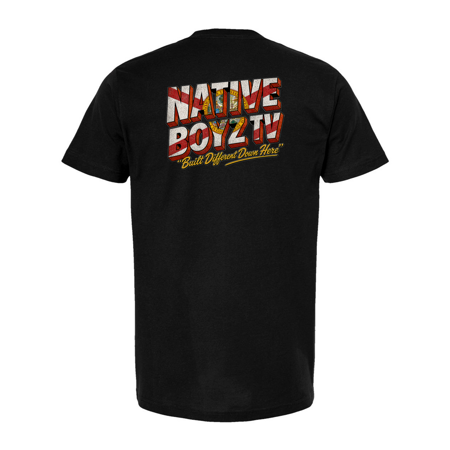 Native Boyz Tv - Black Tee - "Built Different Down Here"