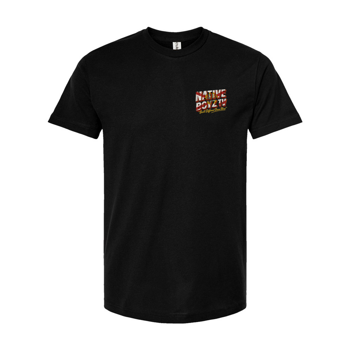 Native Boyz Tv - Black Tee - "Built Different Down Here"